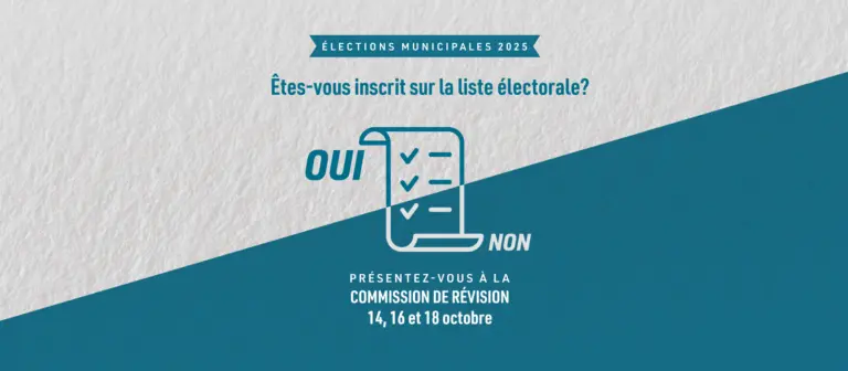 Élections municipales 2025 | Vérifiez votre inscription sur la liste électorale